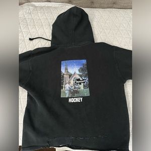 Hockey hoodie size medium.